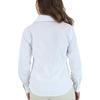 Blusas Manga Larga Estilo Camisero Color Blanco Para Dama